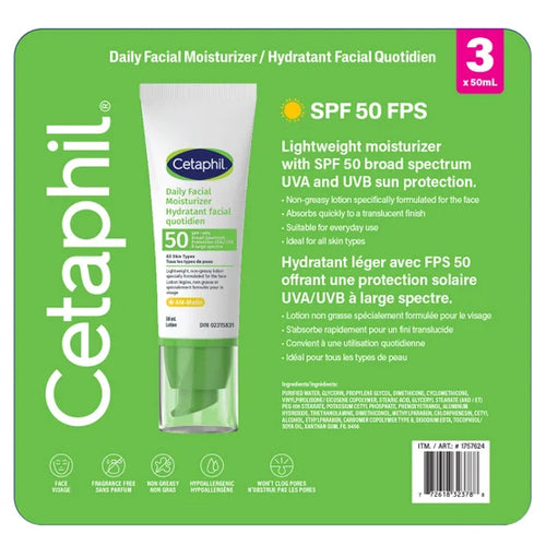 Cetaphil Daily Facial Moisturizer SPF 50