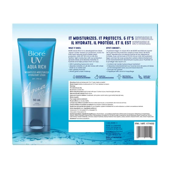 Bioré UV Aqua Rich Weightless Moisturizer SPF 50
